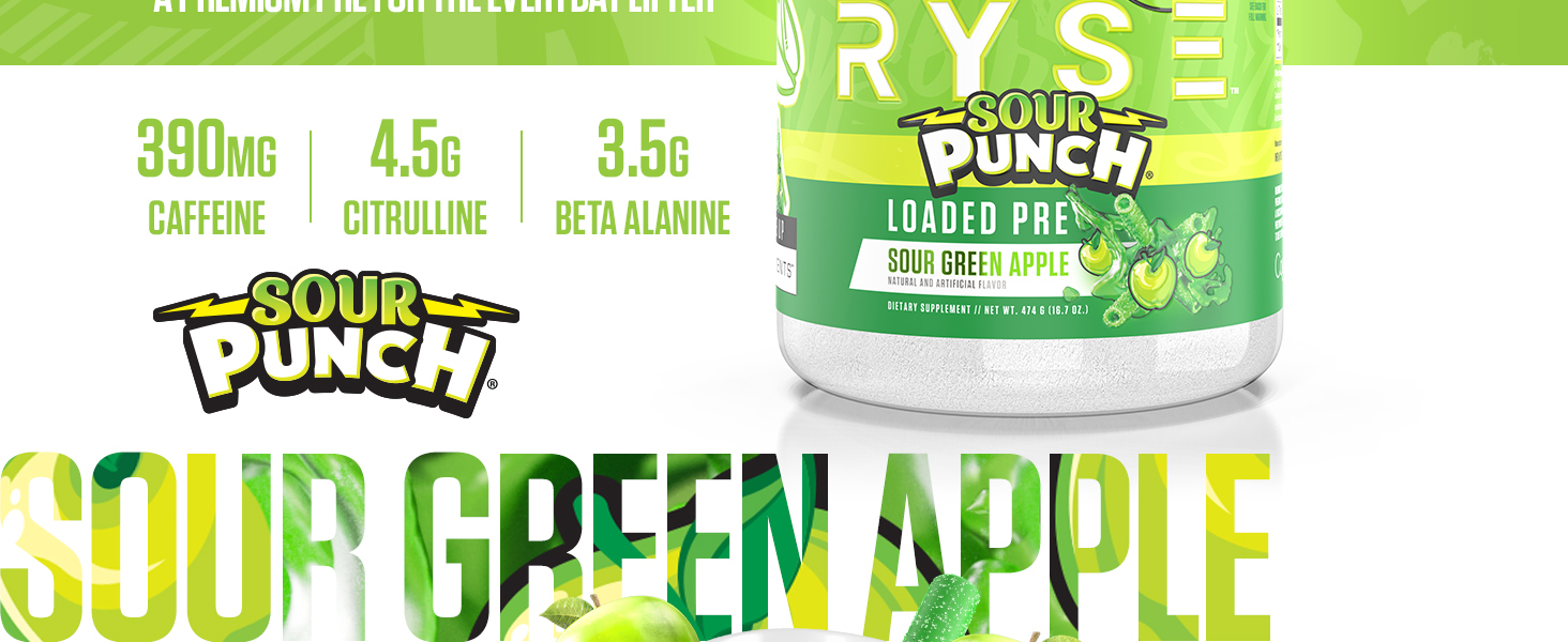 Loaded Pre V2 Sour Punch Sour Green Apple Banner Image 2
