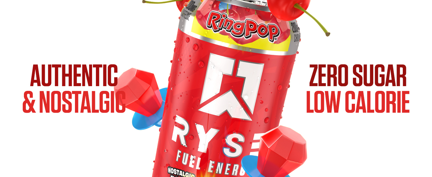 RYSE Energy Drink Ring Pop Cherry Banner Image 3