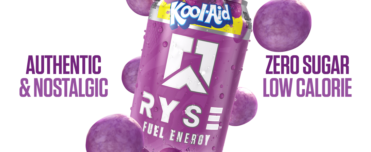RYSE Energy Drink Kool-Aid Grape Banner Image 3