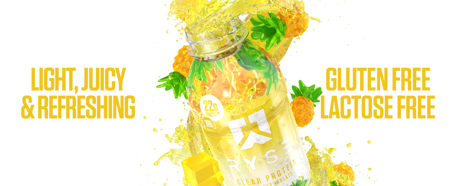 Clear Protein RTD Jell-O Island Pineapple Top Banner Image 3