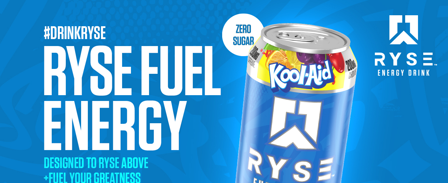 RYSE Energy Drink Kool-Aid Tropical Punch Banner Image 1
