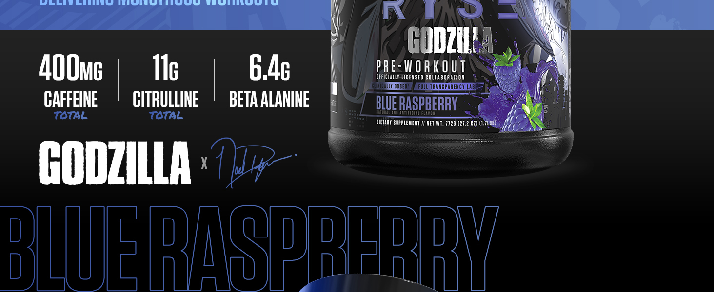 Godzilla Pre Blue Raspberry Banner Image 2