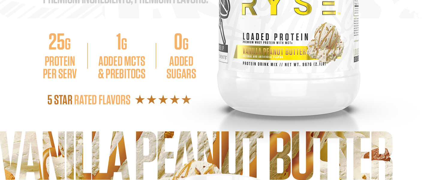 Loaded Protein 27 V2 Vanilla Peanut Butter Image 2
