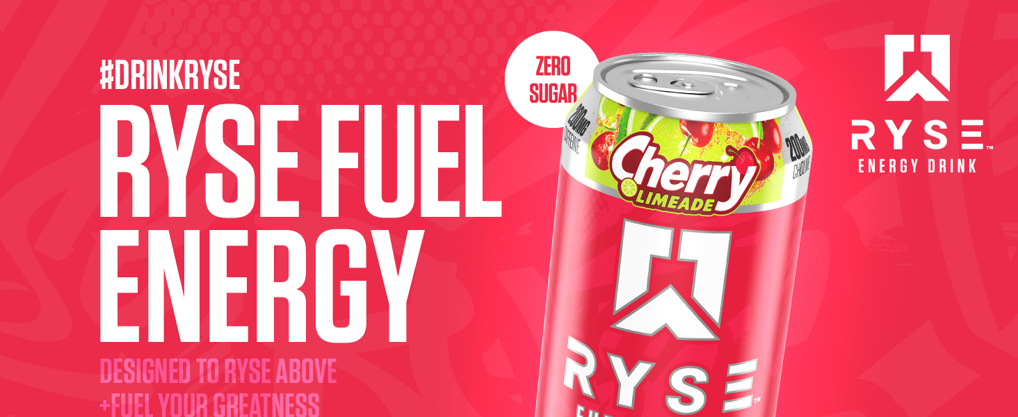 RYSE Energy Drink Cherry Limeade Banner Image 1