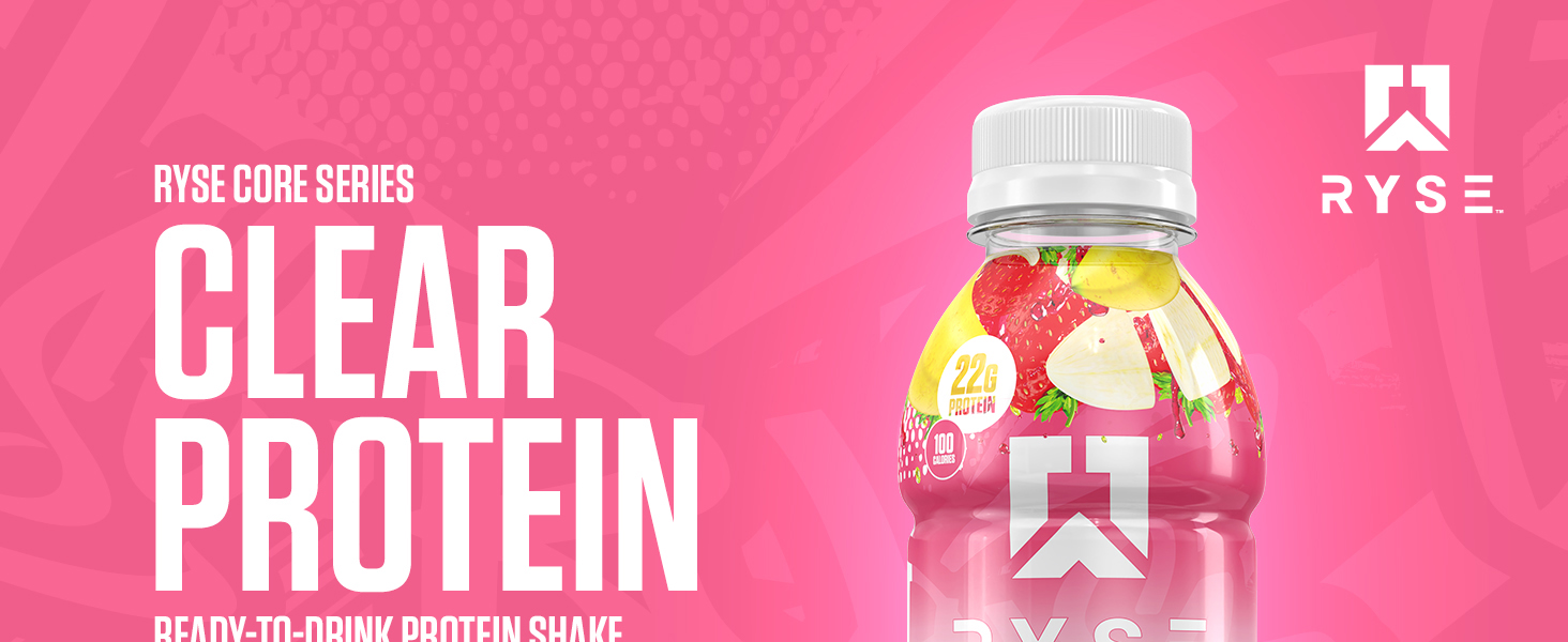 Clear Protein RTD Strawberry Banana Top Banner Image 1