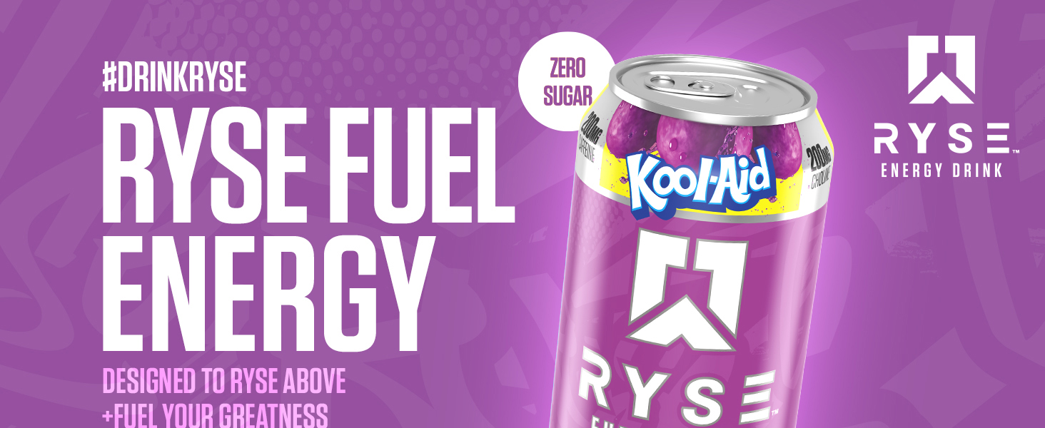 RYSE Energy Drink Kool-Aid Grape Banner Image 1