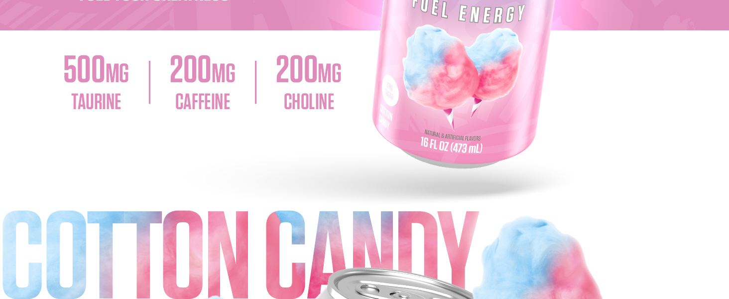 RYSE Energy Drink Cotton Candy Banner Image 2