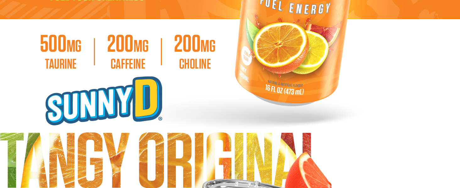 RYSE Energy Drink SunnyD Tangy Original Banner Image 2