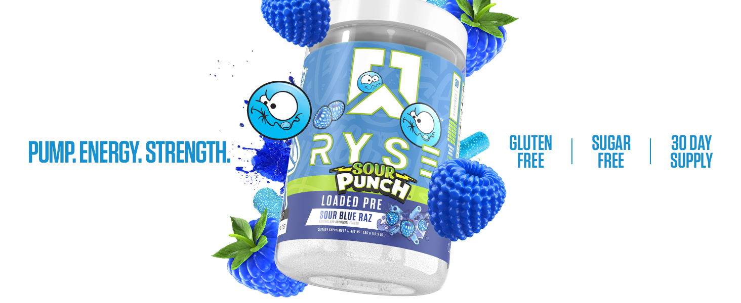 Loaded Pre V2 Sour Punch Sour Blue Raspberry Banner Image 3