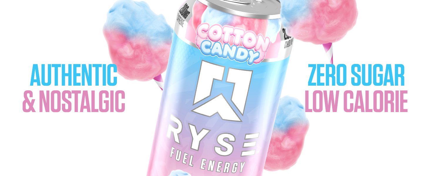 RYSE Energy Drink Cotton Candy Banner Image 3