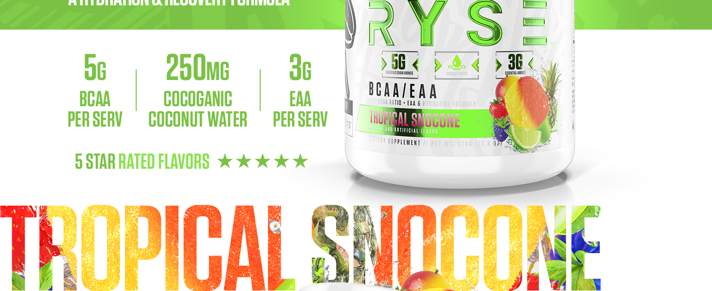 BCAA/EAA Tropical Snocone Banner Image 2
