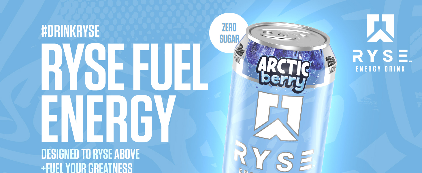 RYSE Energy Drink Arctic Berry Banner Image 1