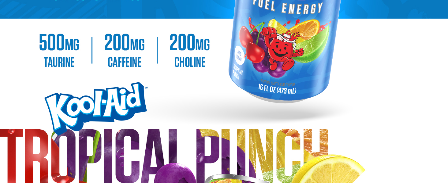 RYSE Energy Drink Kool-Aid Tropical Punch Banner Image 2