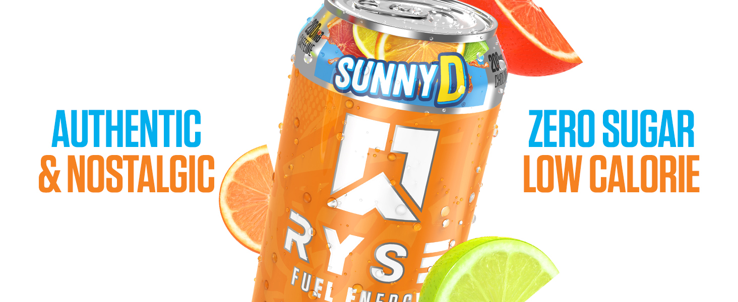 RYSE Energy Drink SunnyD Tangy Original Banner Image 3